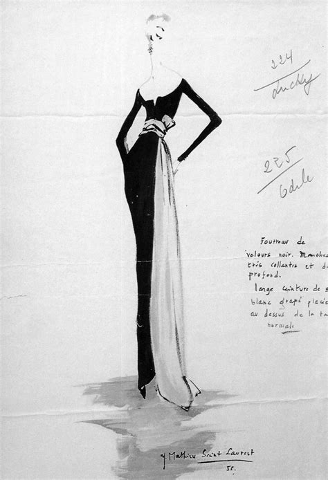 yves saint laurent et dior|ysl dior drawings.